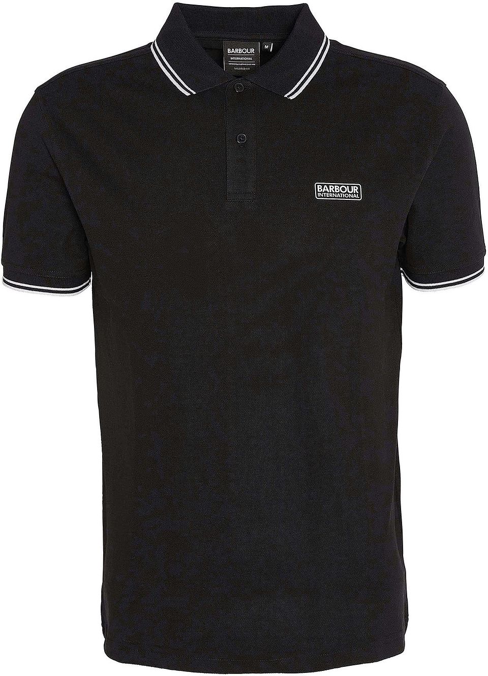 International Piqué Poloshirt Evan Tipped Svart Storlek