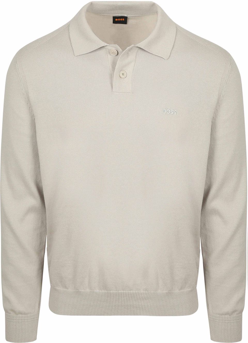 Asac Long Sleeve Polo Ecru Beige Storlek