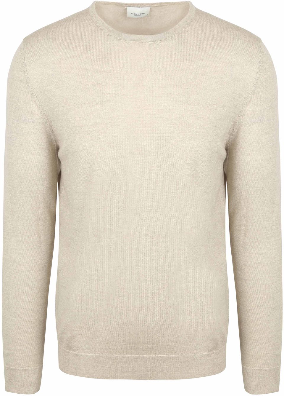Tröja i Merinoull Beige Storlek