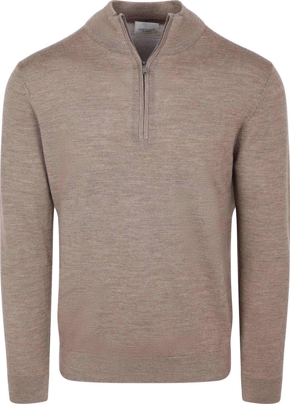 Halvzip Tröja Merinoull Brun Storlek