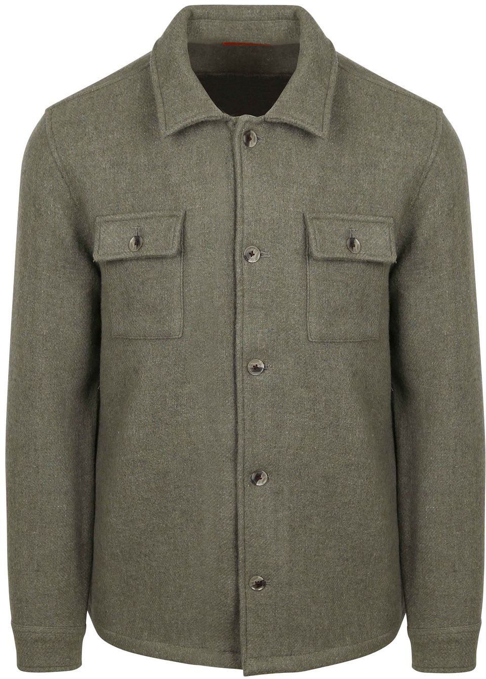 Overshirt Wool Blend Grön Storlek