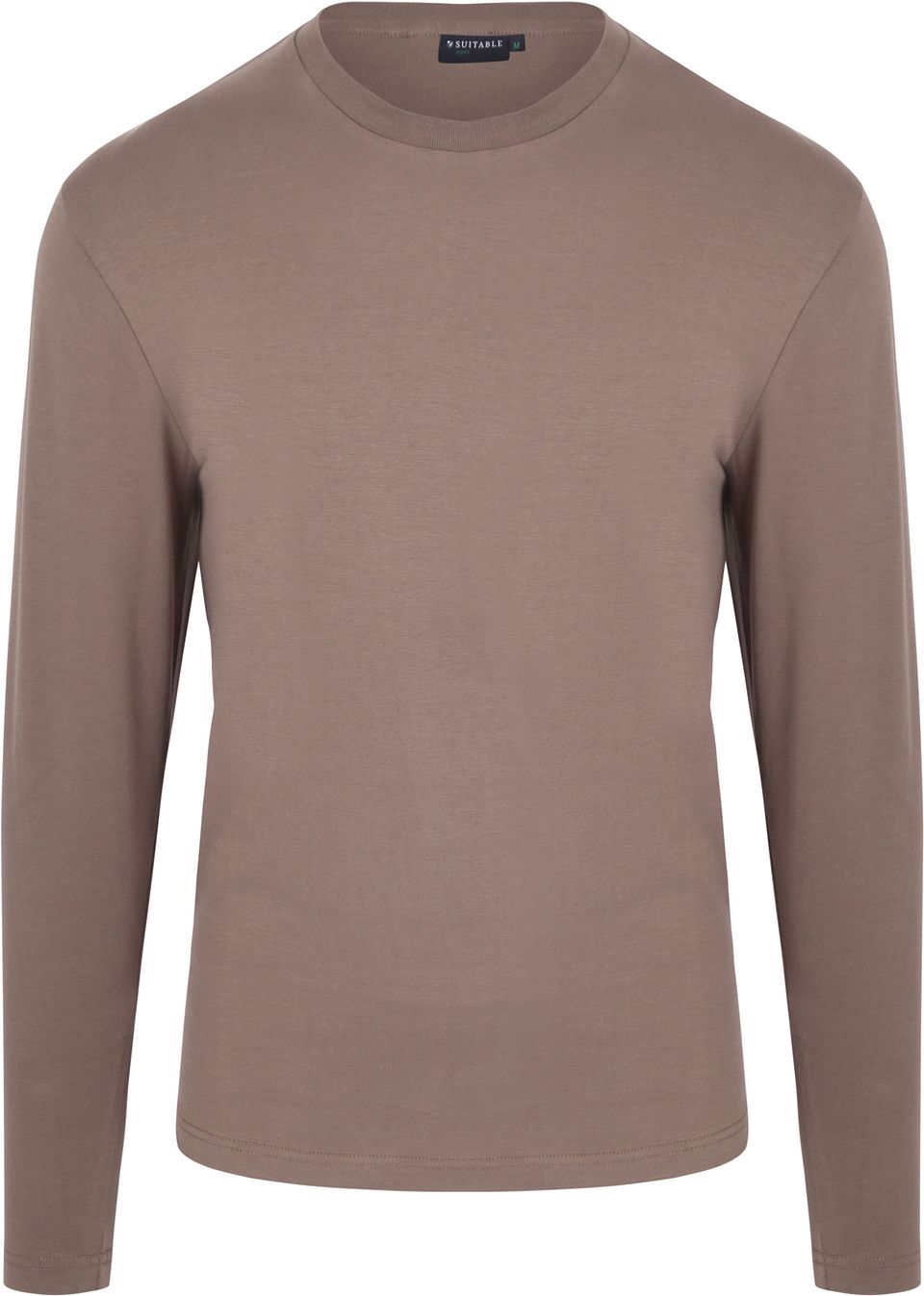 Respekt Långärmad Tung T-shirt Taupe Brun Storlek