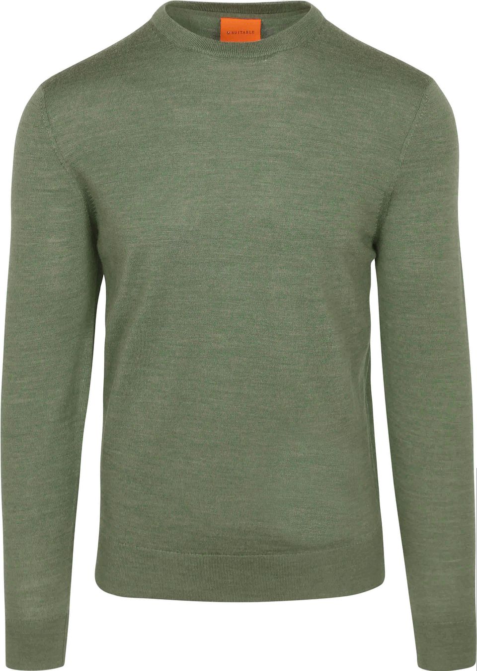 Merino Pullover Mitten Grön Storlek