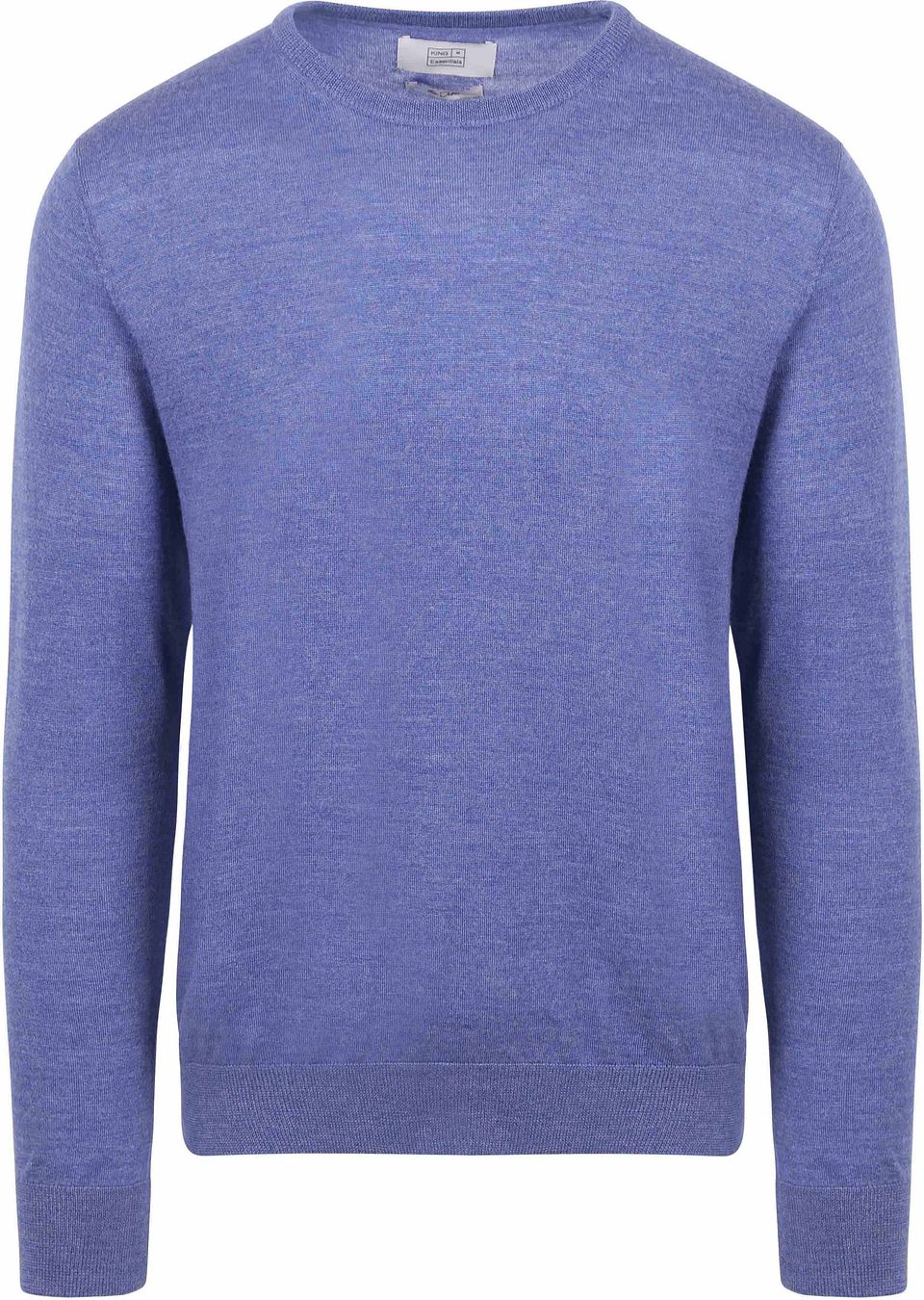 The John Pullover Merino Mellanblå Blå Storlek