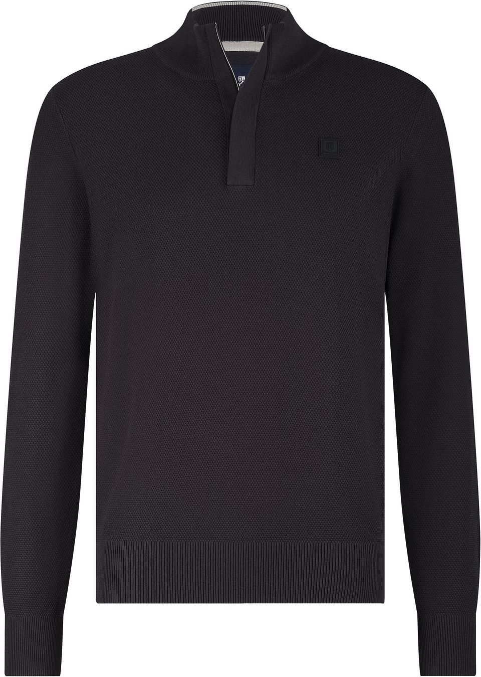 Half Zip Tröja Struktur Antracit Blå Mörkblå Storlek
