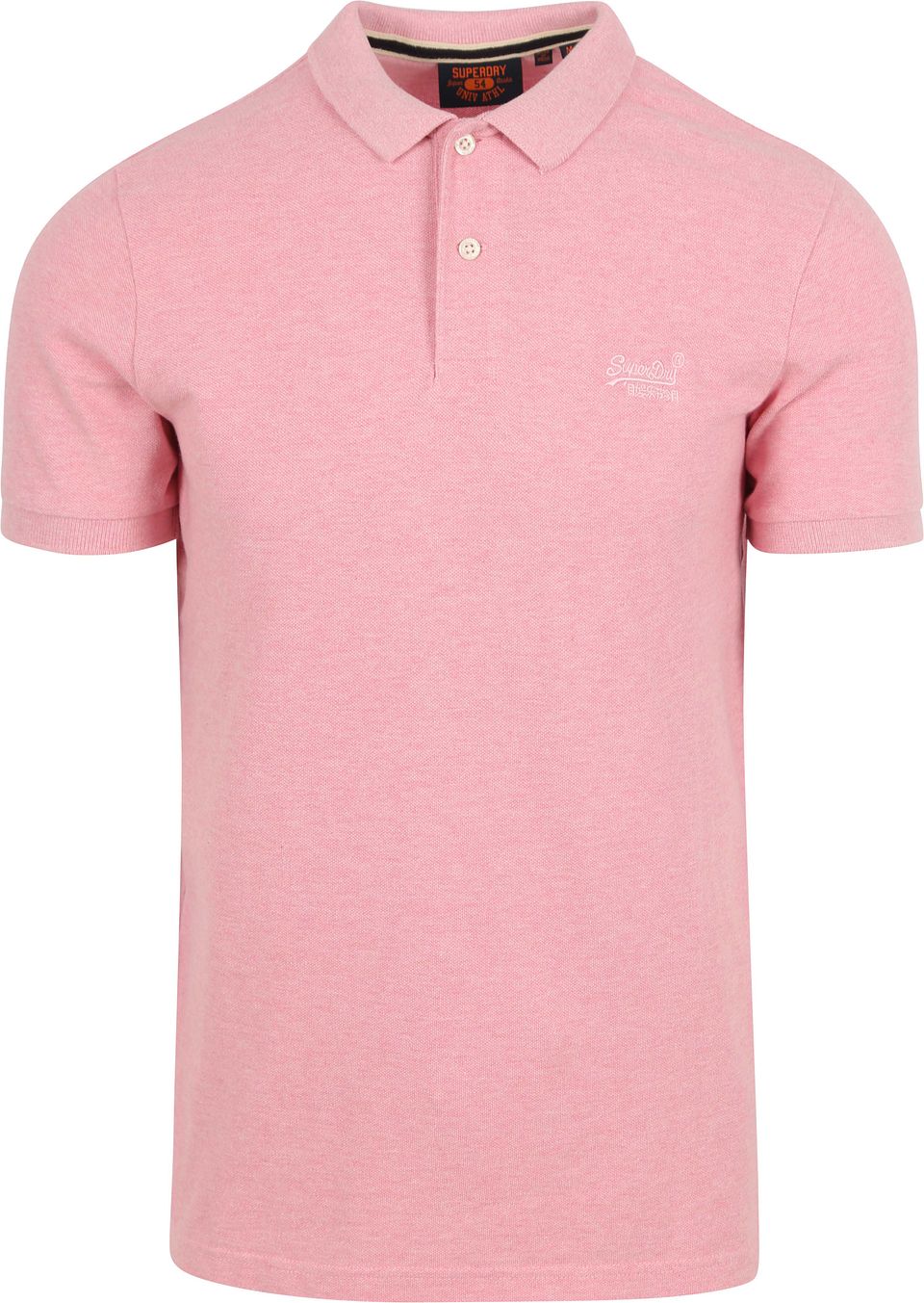 Klassisk Polo Melange Rosa Storlek
