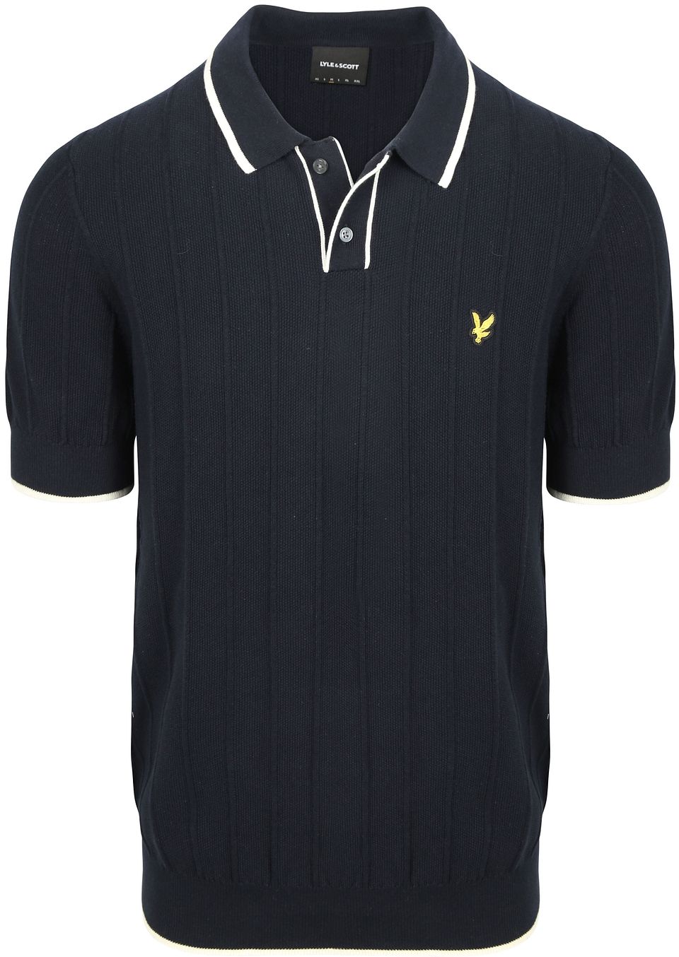 Lyle & Scott Stickad Piké med kontrastkant