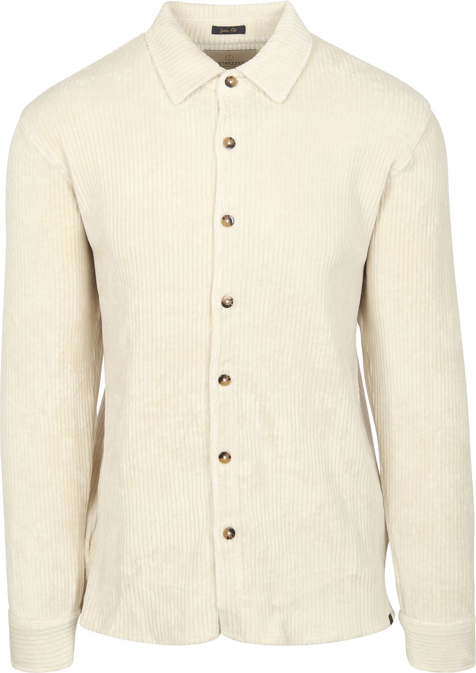 Överskjorta Wyatt Ekru Off-White Beige Storlek