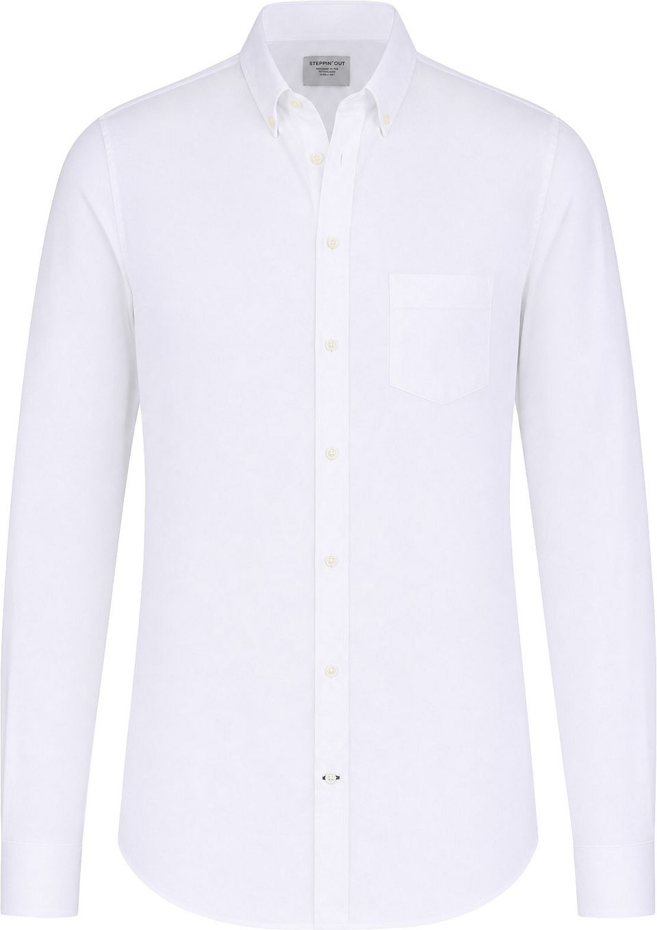 Extra Long Sleeves fine Oxford Overhemd Vit Storlek