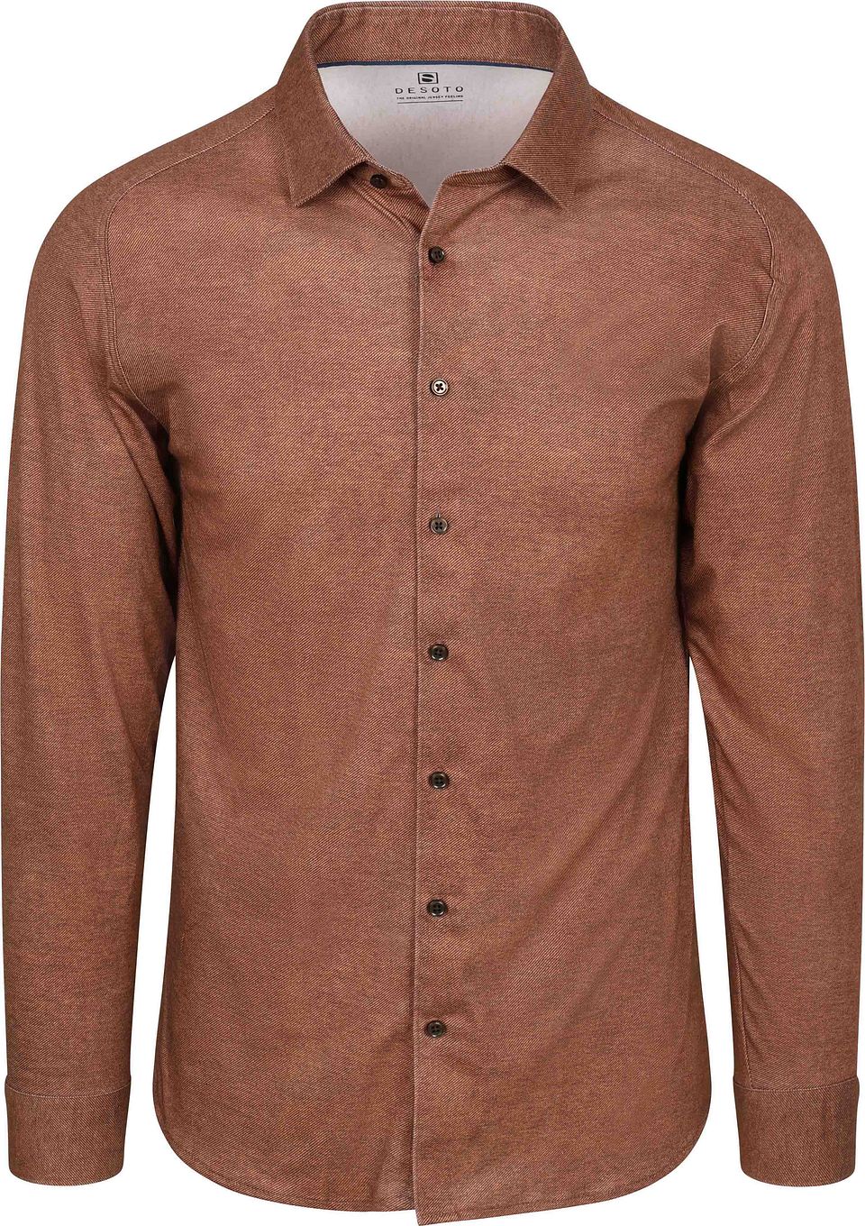 Skjorta Twill Brun Storlek