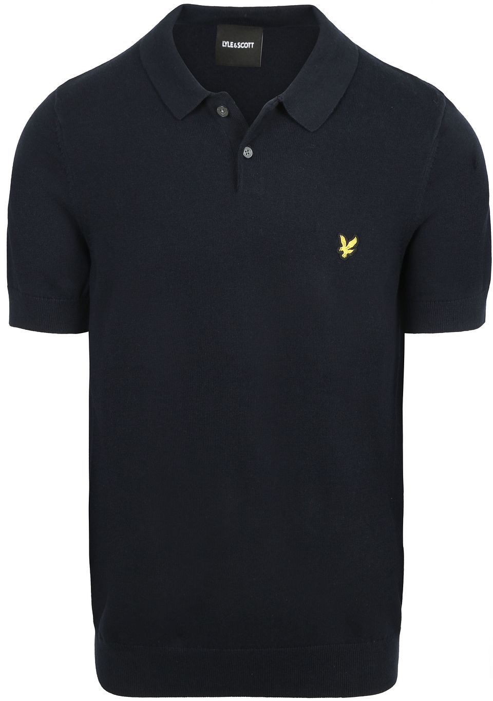 Lyle & Scott Stickad Piké Marinblå Blå Mörkblå Storlek