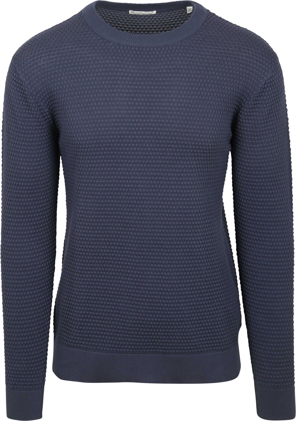 Knowledge Pullover Bubble Knit Indigo Blå Mörkblå Storlek