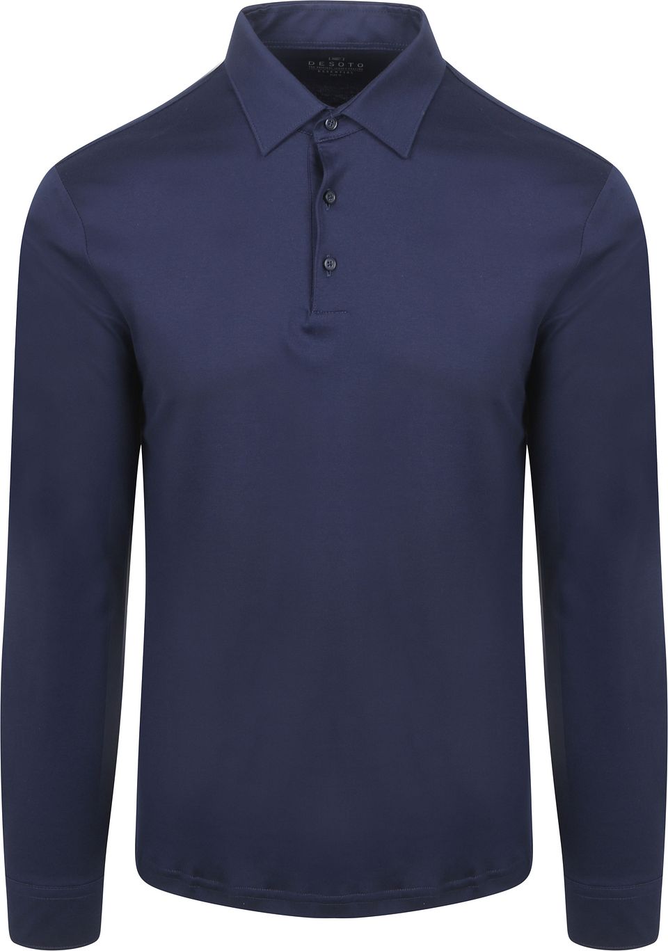 Långärmad Polotröja Essential Navy Mörkblå Blå Storlek