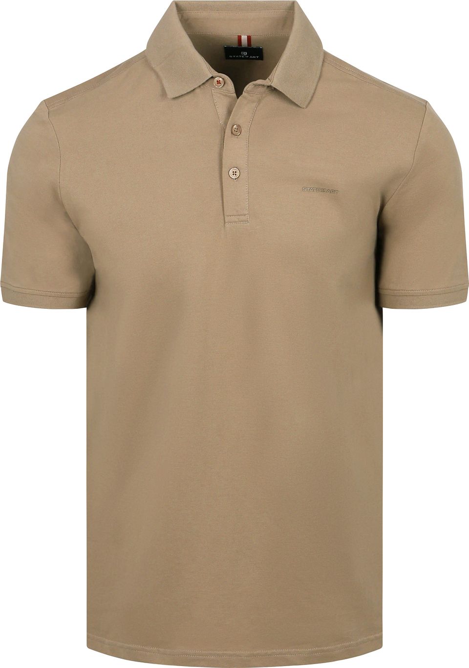 Pikétröja Piqué Beige Taupe
