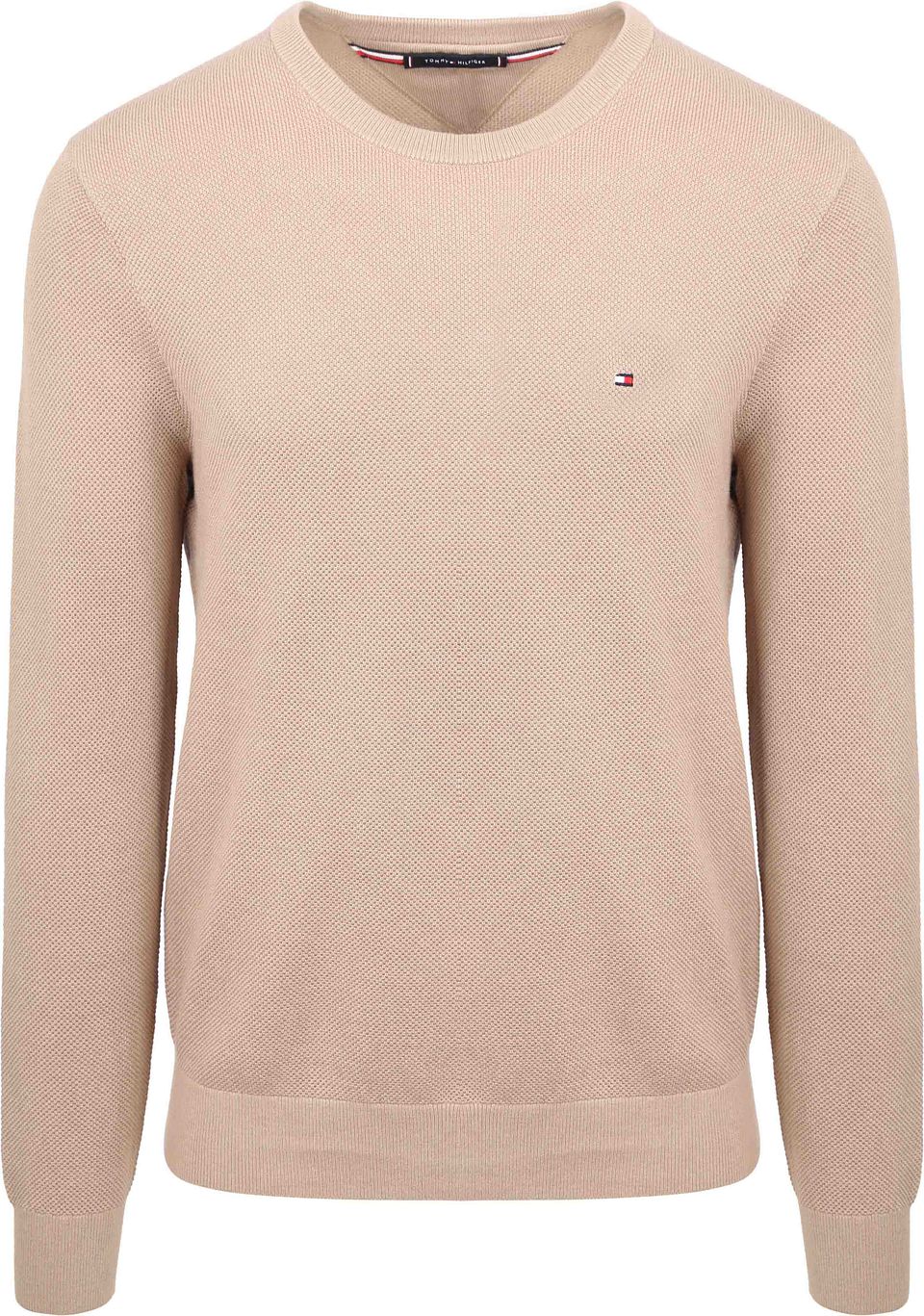 Strukturtröja Beige Storlek