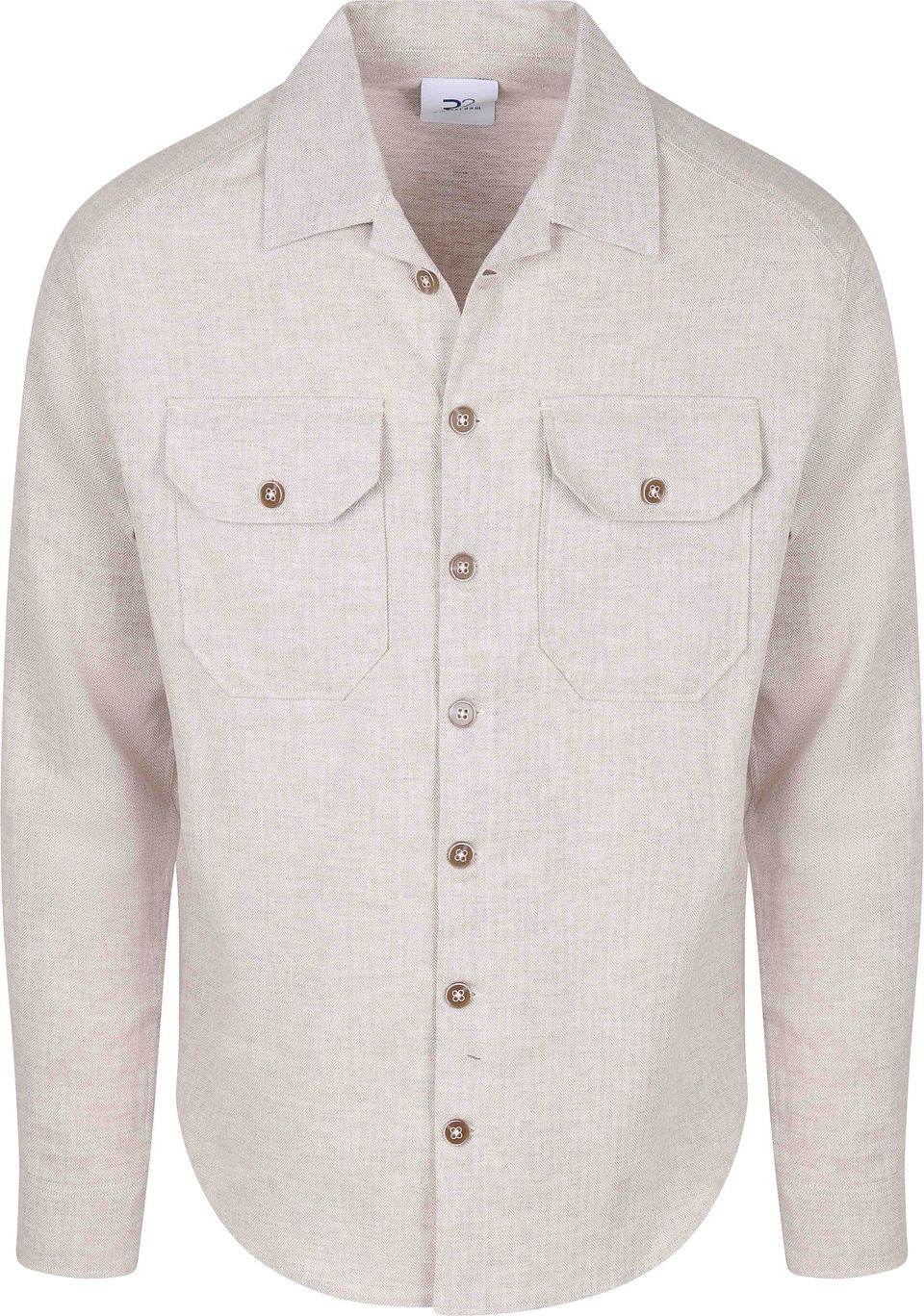 R2 Overshirt Linne Bomull Beige Storlek
