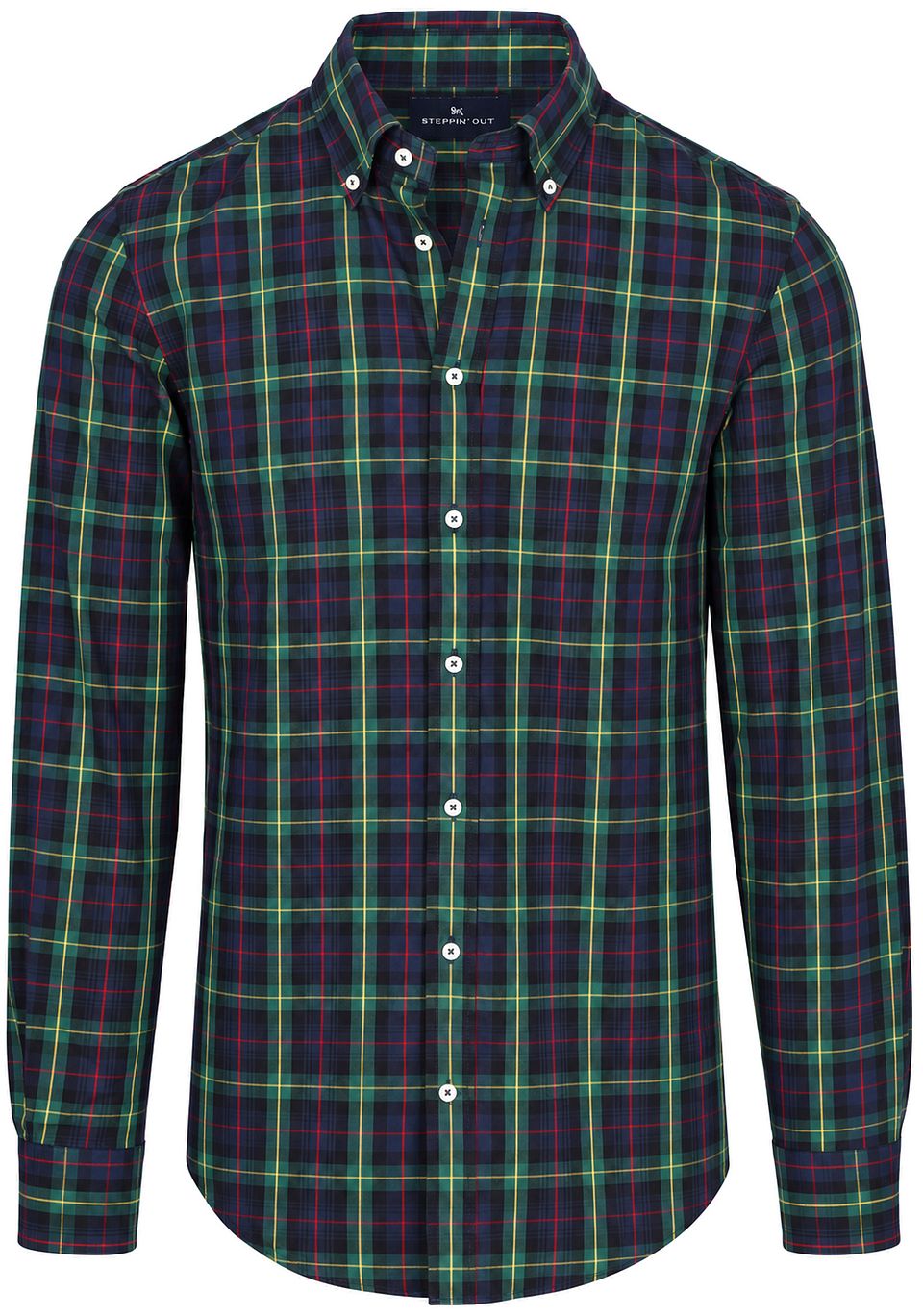 Skjorta Tartan Rutig Multicolour Mörkblå Blå Mångfärgad