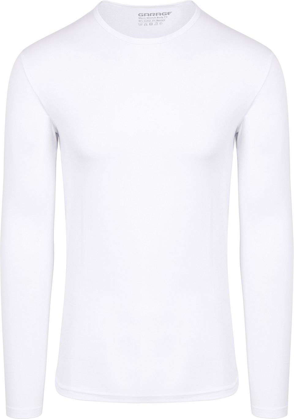 Basic Långärmad T-shirt Vit Storlek