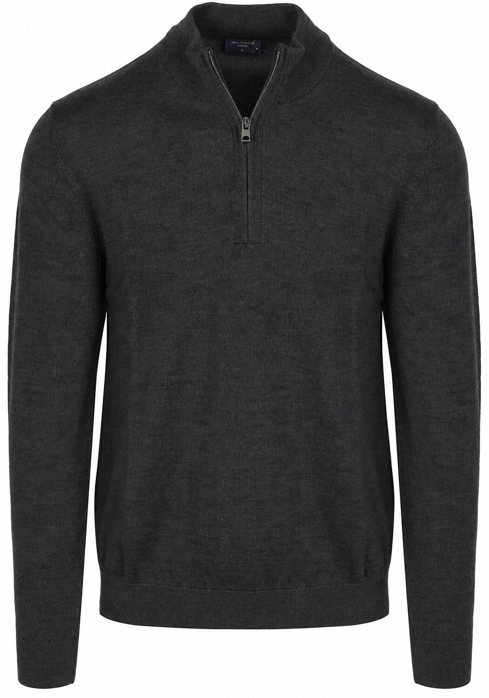 Half Zip Tröja Ull Grå Antracit Storlek