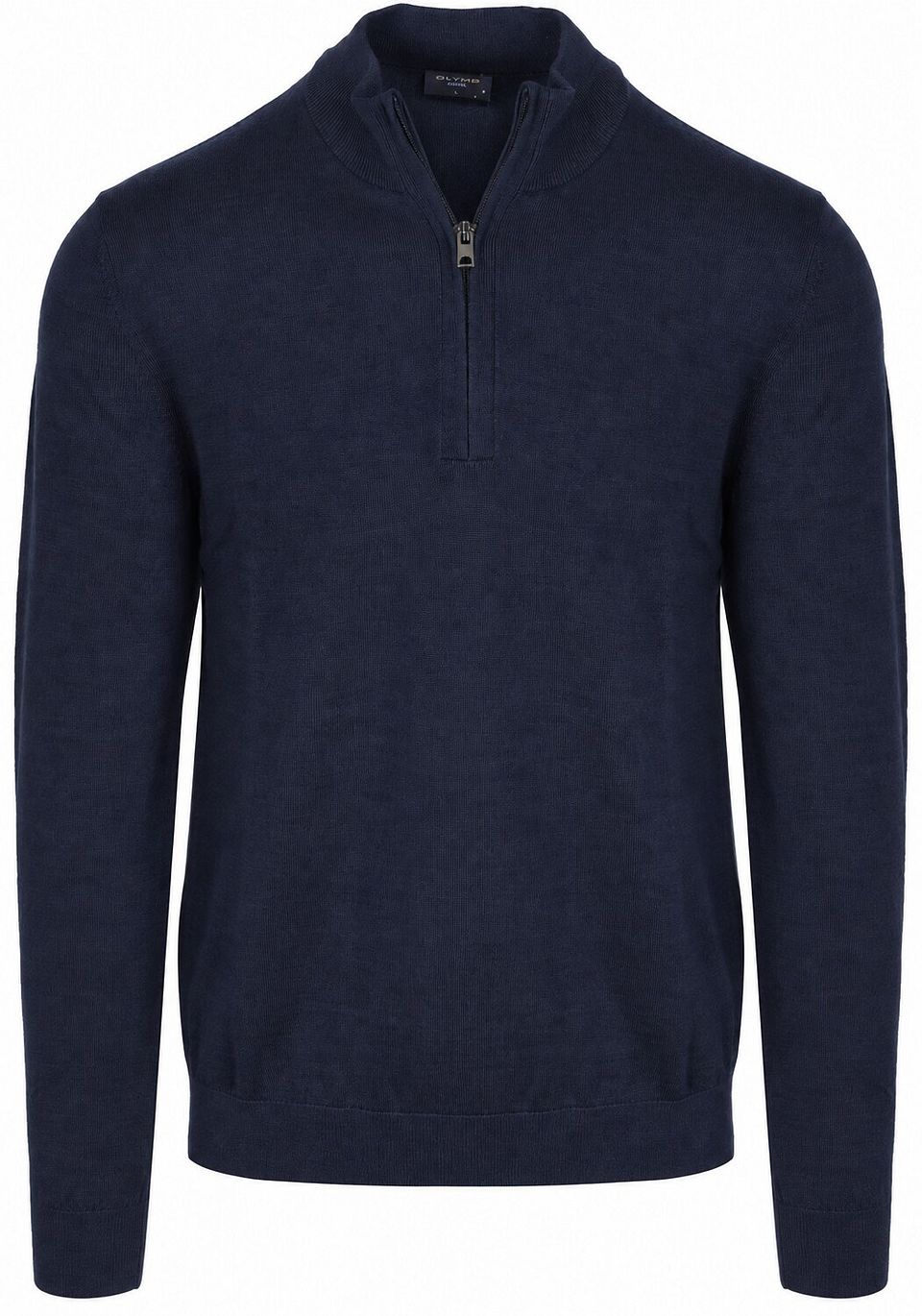 Half Zip Tröja Ull Blå Mörkblå Storlek