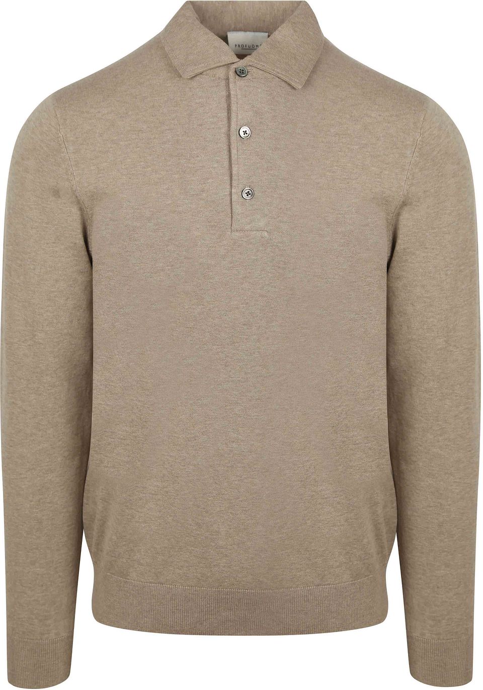 Långärmad Pikétröja Luxury Basic Beige Storlek