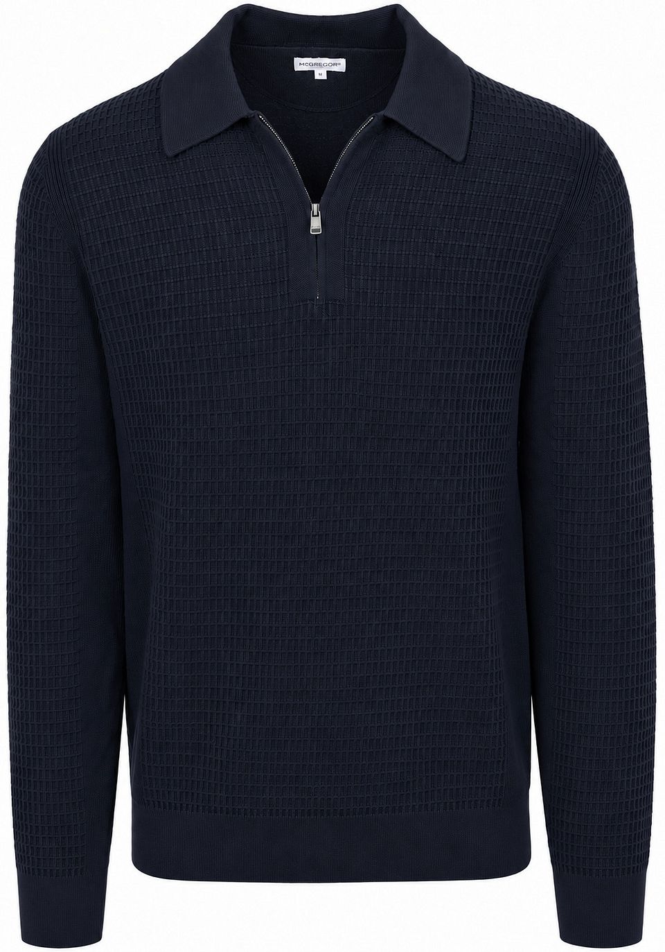 Half Zip Pikétröja Knitted Structure