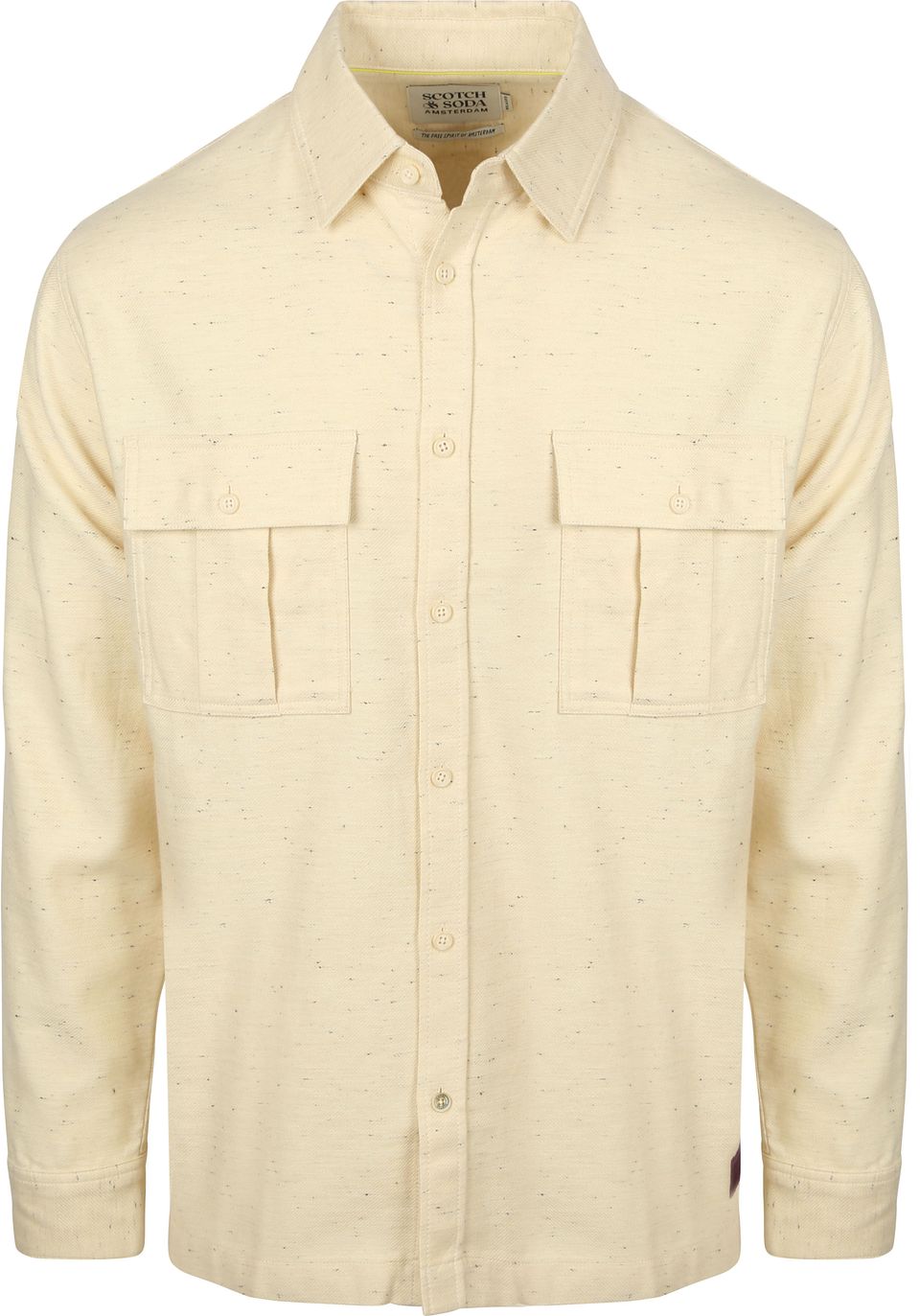 Melerad Överskjorta Beige Storlek
