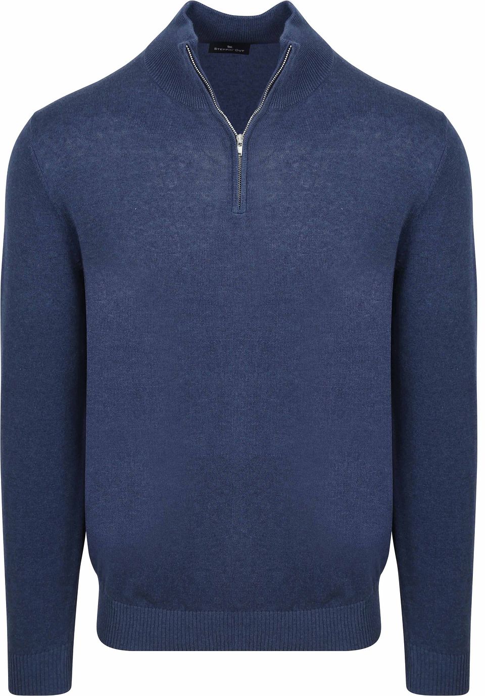Halvzip Tröja Colin Indigo Denim Blå Mörkblå Storlek