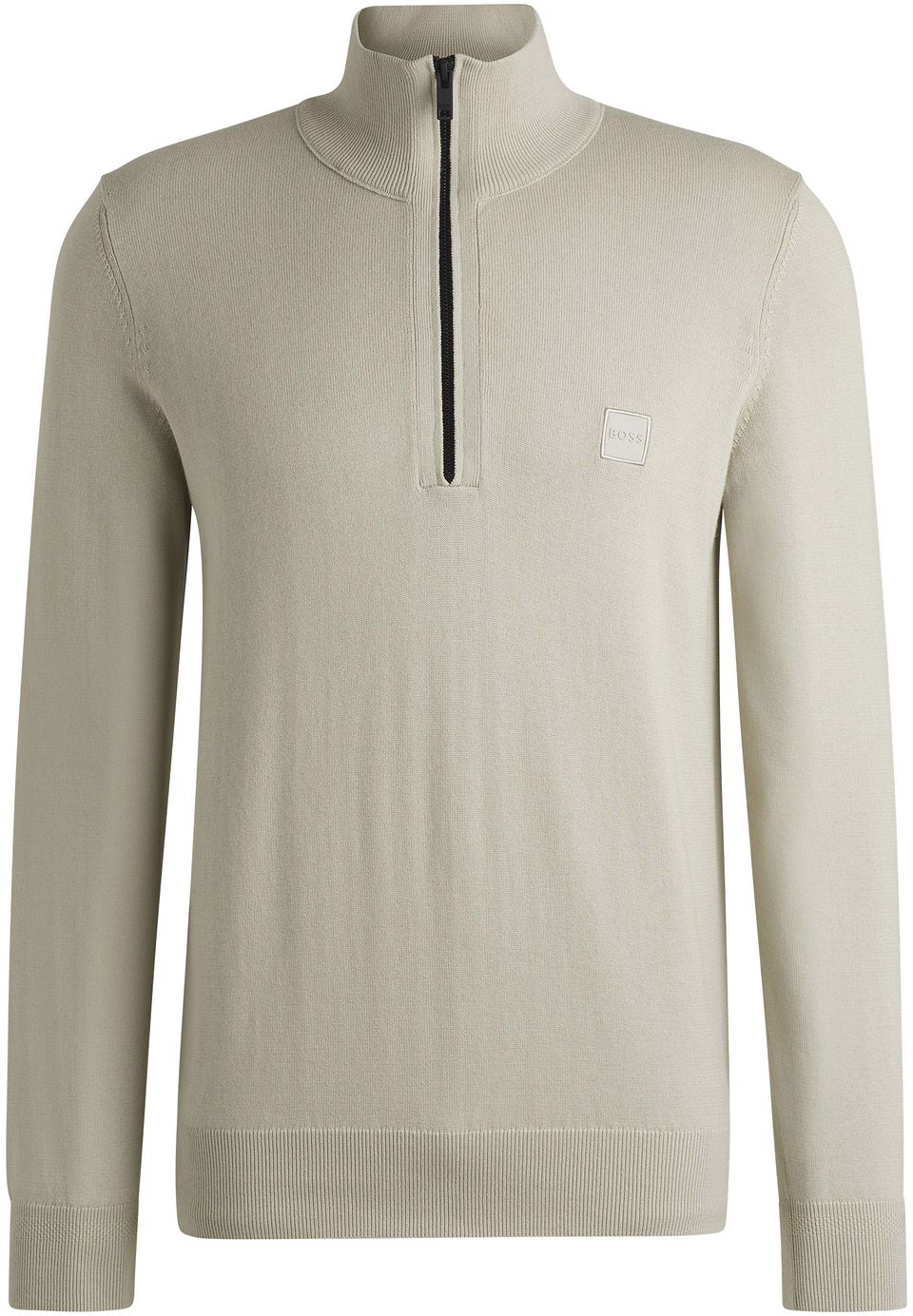 Kanobix Half Zip Trui Ecru Off-White Beige Storlek