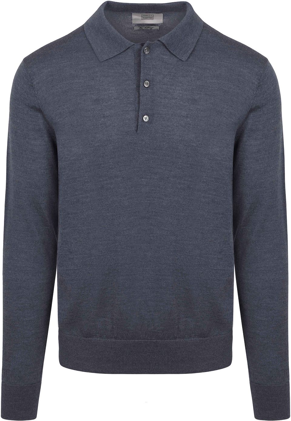 The Robert Långärmad Polotröja Merino Grå Antracit Storlek