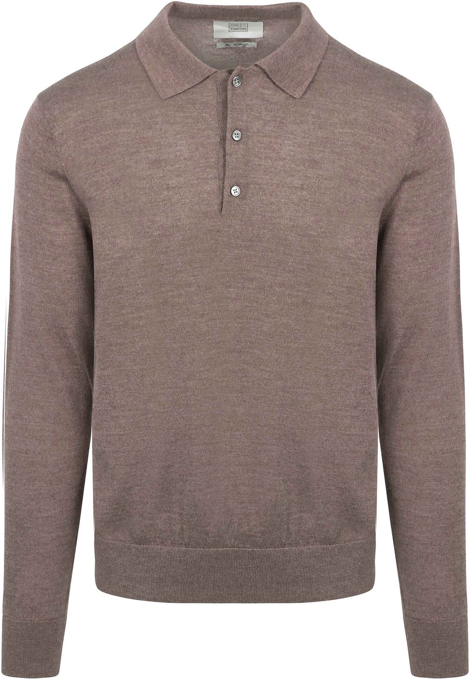 The Robert Långärmad Polotröja Merino Brun Storlek