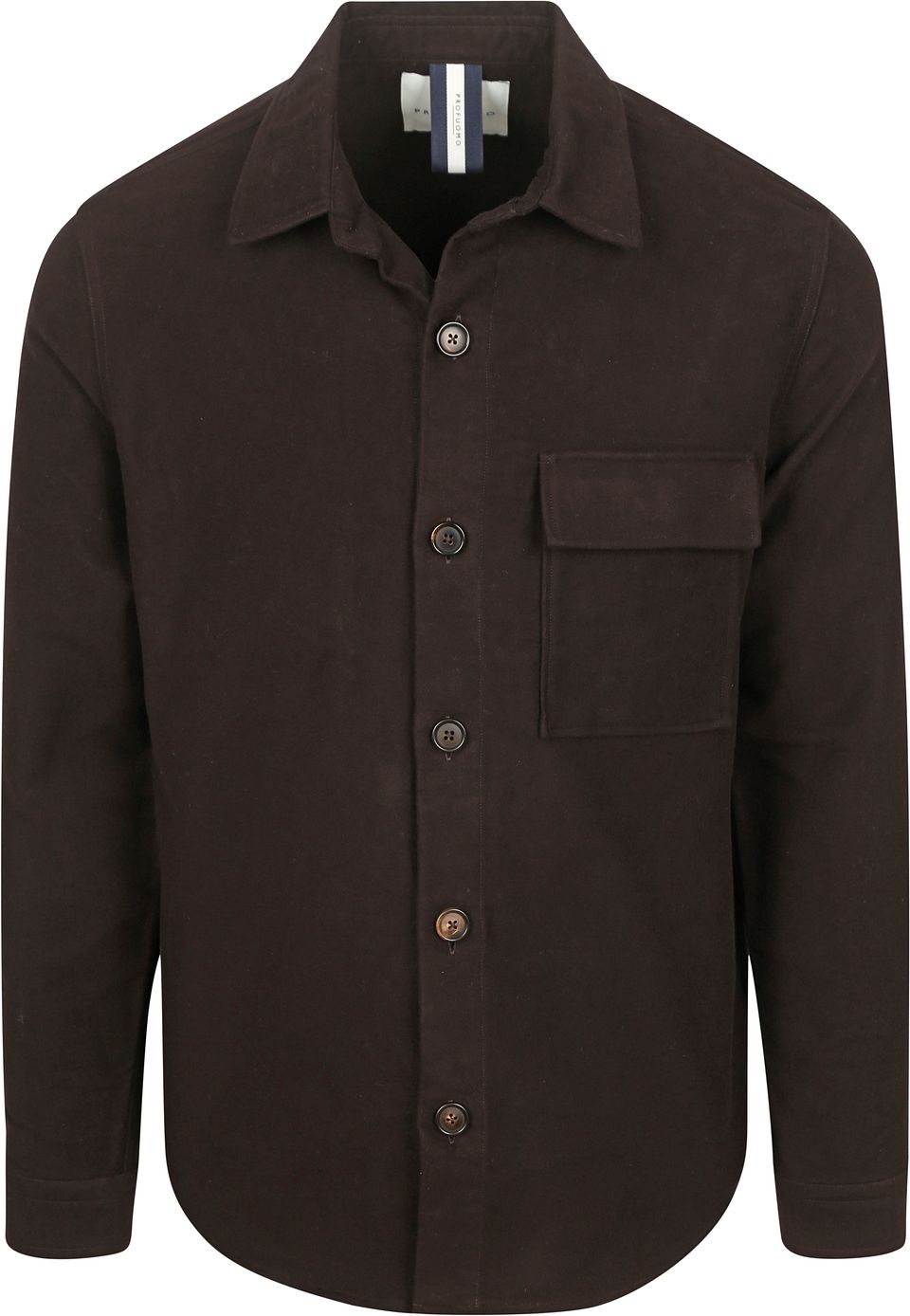 Overshirt Moleskin Mörkbrun Brun Storlek