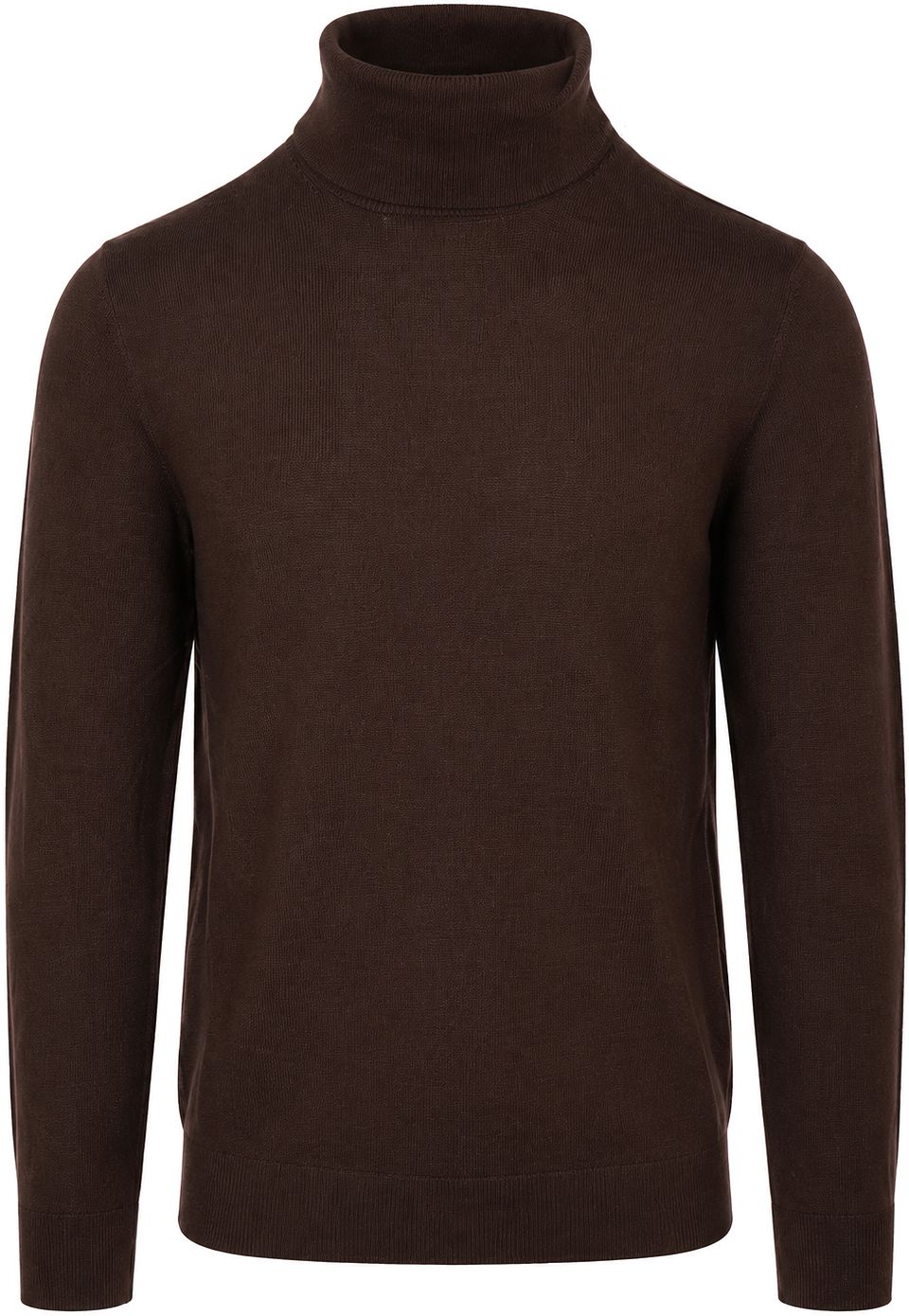 Polotröja Merino Brun Storlek