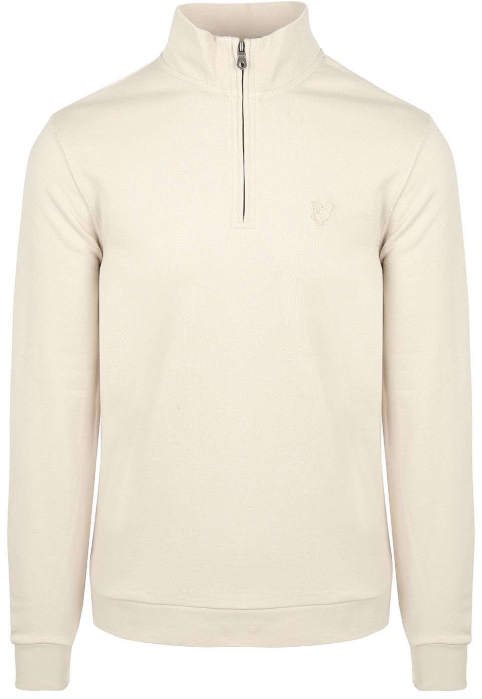 Lyle & Scott Half Zip Pullover Tonale Ecru Off-White Beige Storlek