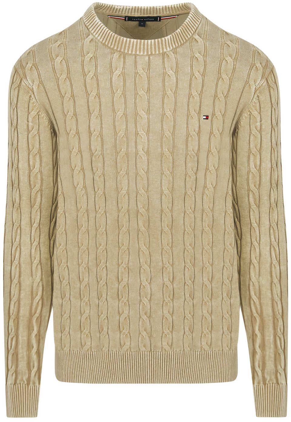 Tröja Cable Sandalwood Beige Storlek