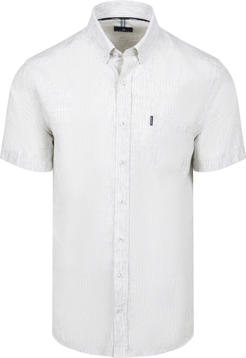 Kortärmad Skjorta Faux Stripe