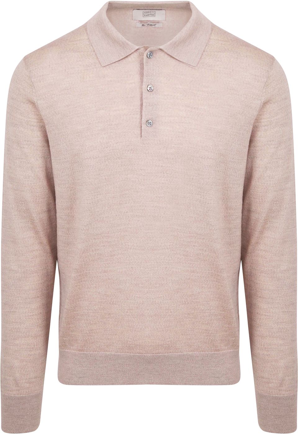 The Robert Långärmad Polotröja Merino Beige Storlek