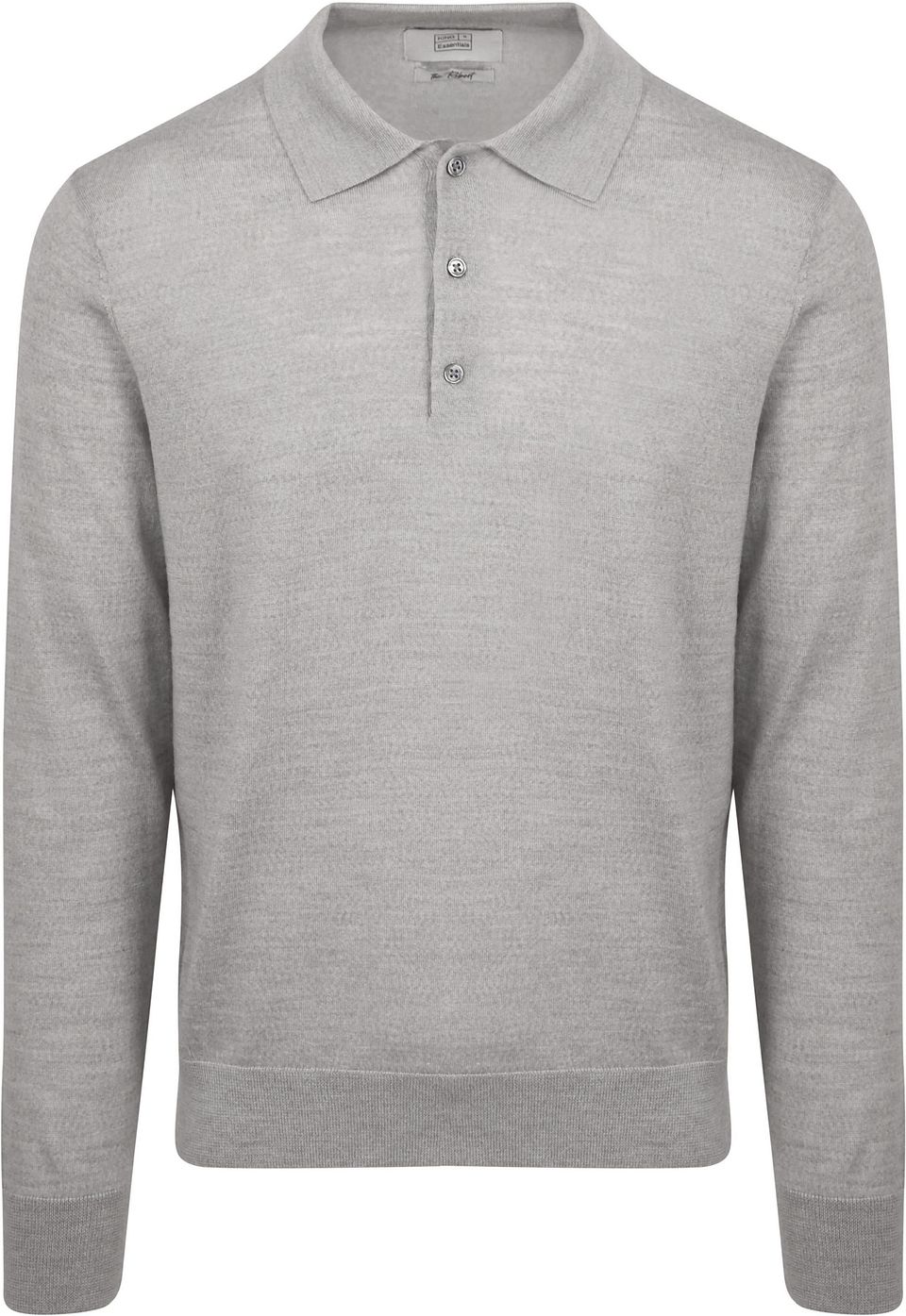 The Robert Långärmad Polotröja Merino Grå Storlek