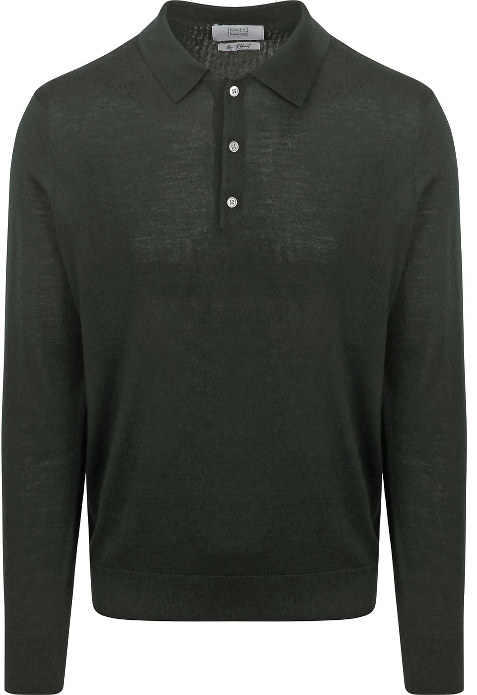 The Robert Långärmad Polotröja Merino Grön Mörkgrön Storlek