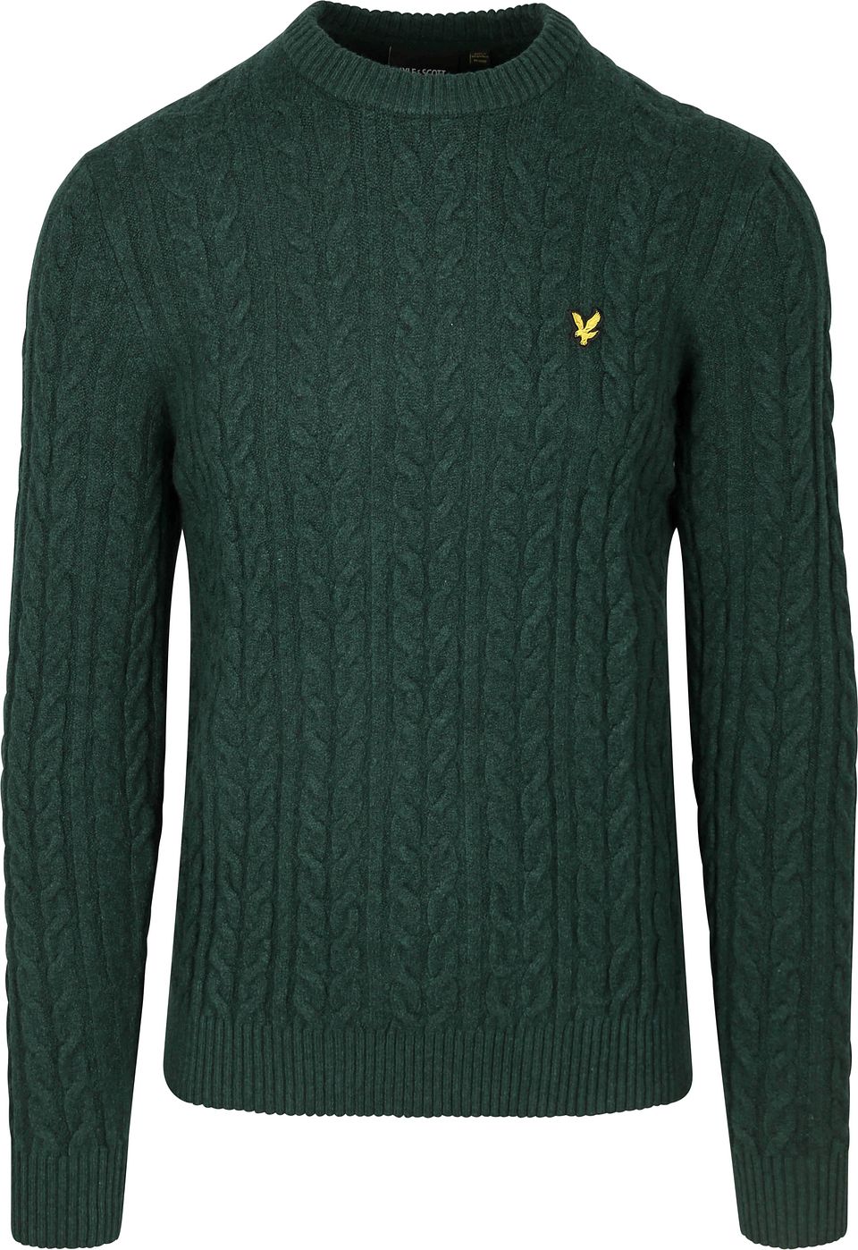 Lyle & Scott Cable Pullover Grön Mörkgrön Storlek