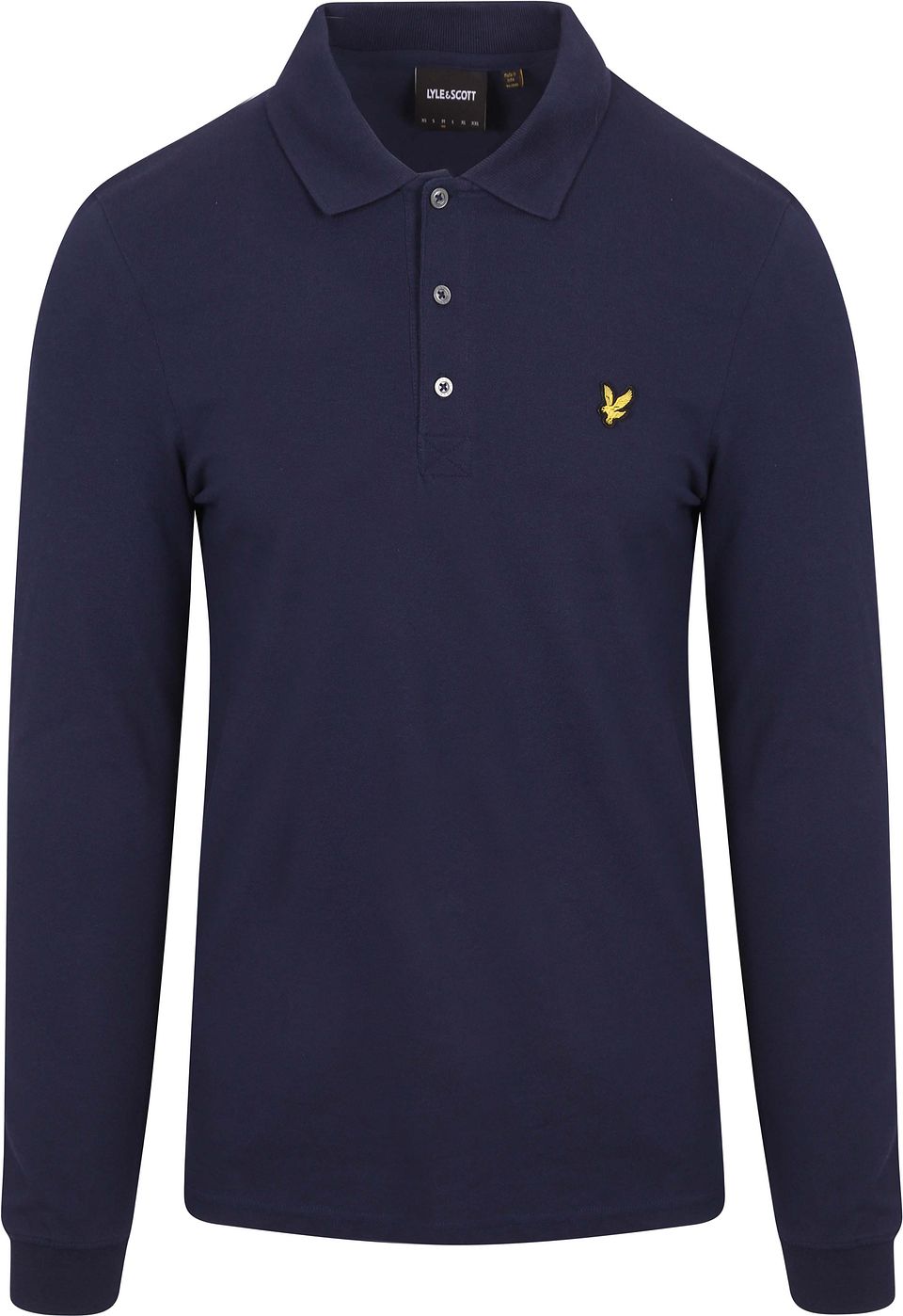 Lyle & Scott Långärmad polotröja Marinblå Mörkblå Blå Storlek