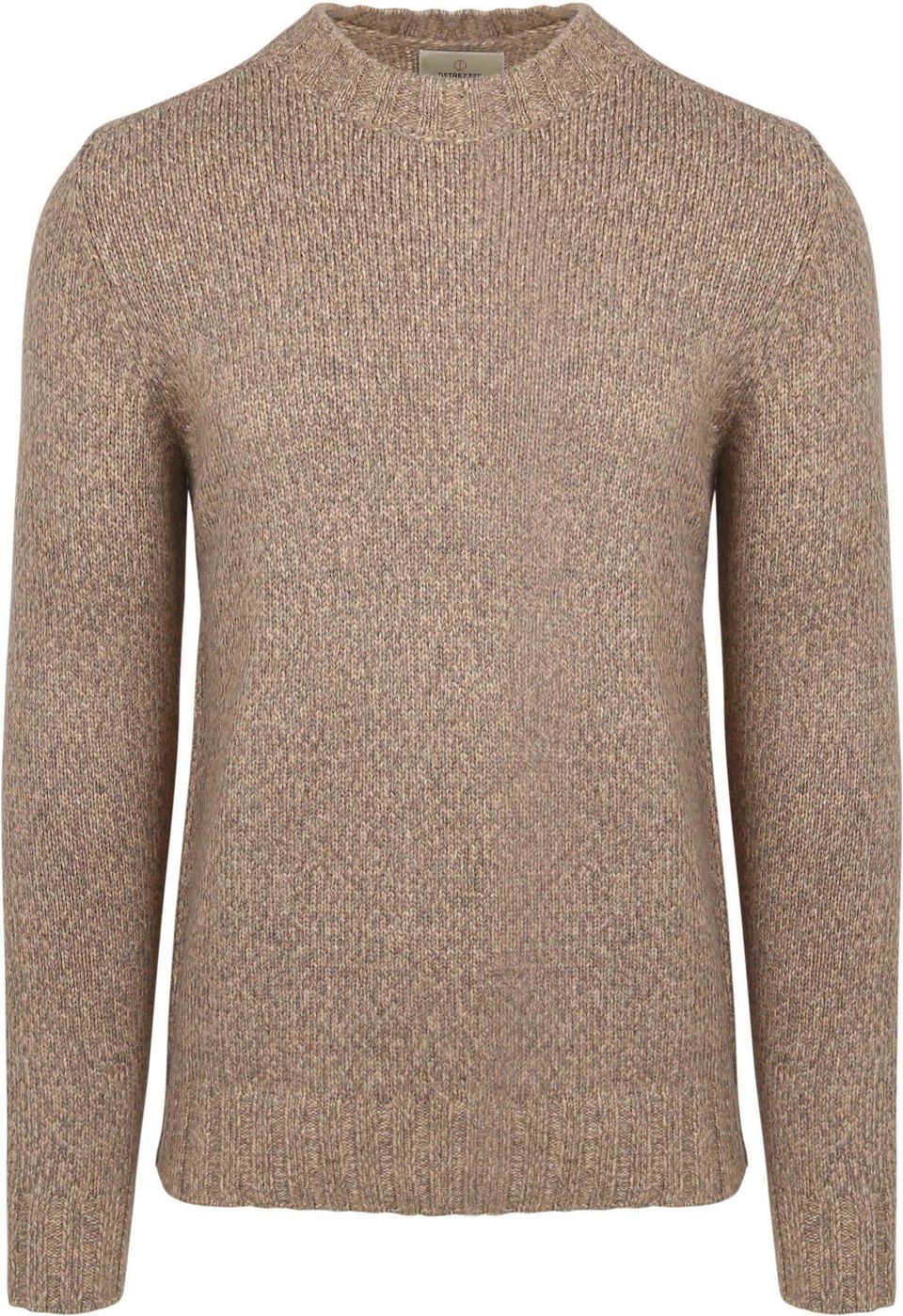 Crewneck för Brun Beige Storlek
