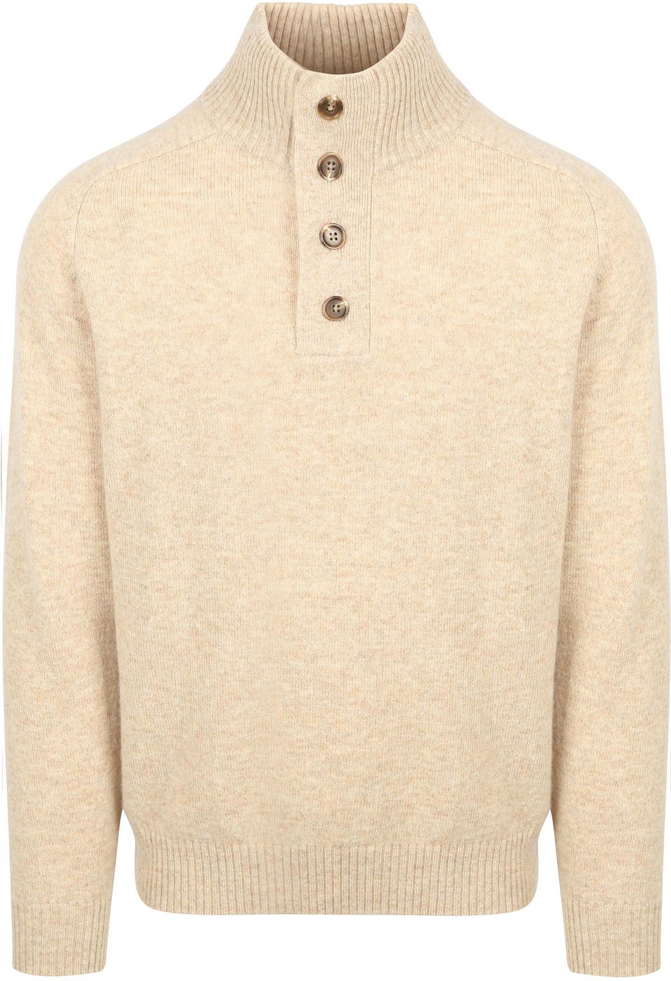 Mocker Tröja Lammull Krämvit Beige Storlek