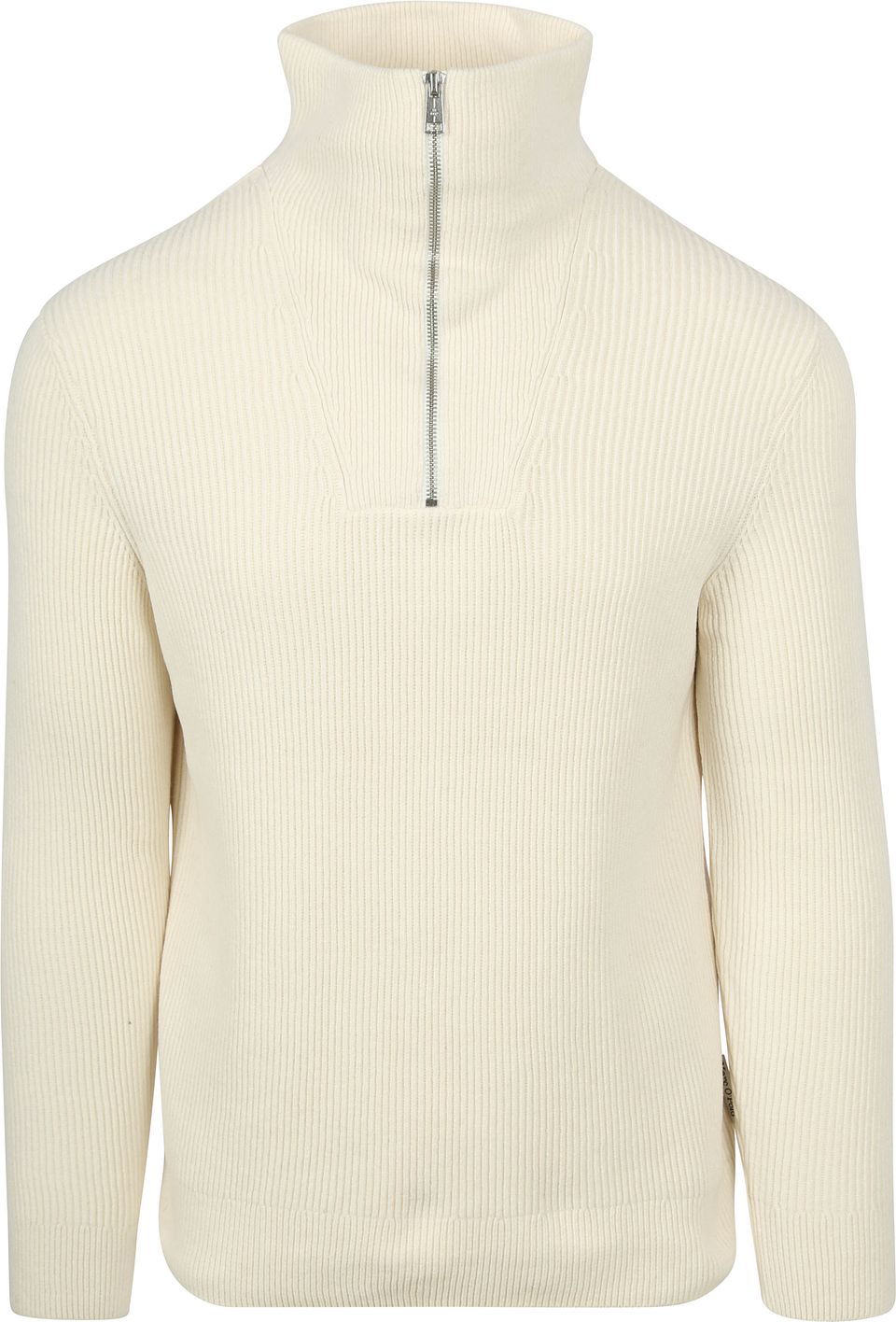 Halvzip Tröja Benvit Off-White Storlek