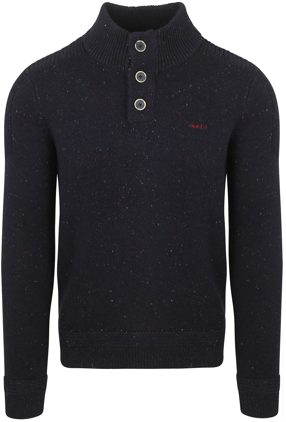 NZA Tröja Mocker Conor Melange Icon Navy Mörkblå Blå Storlek