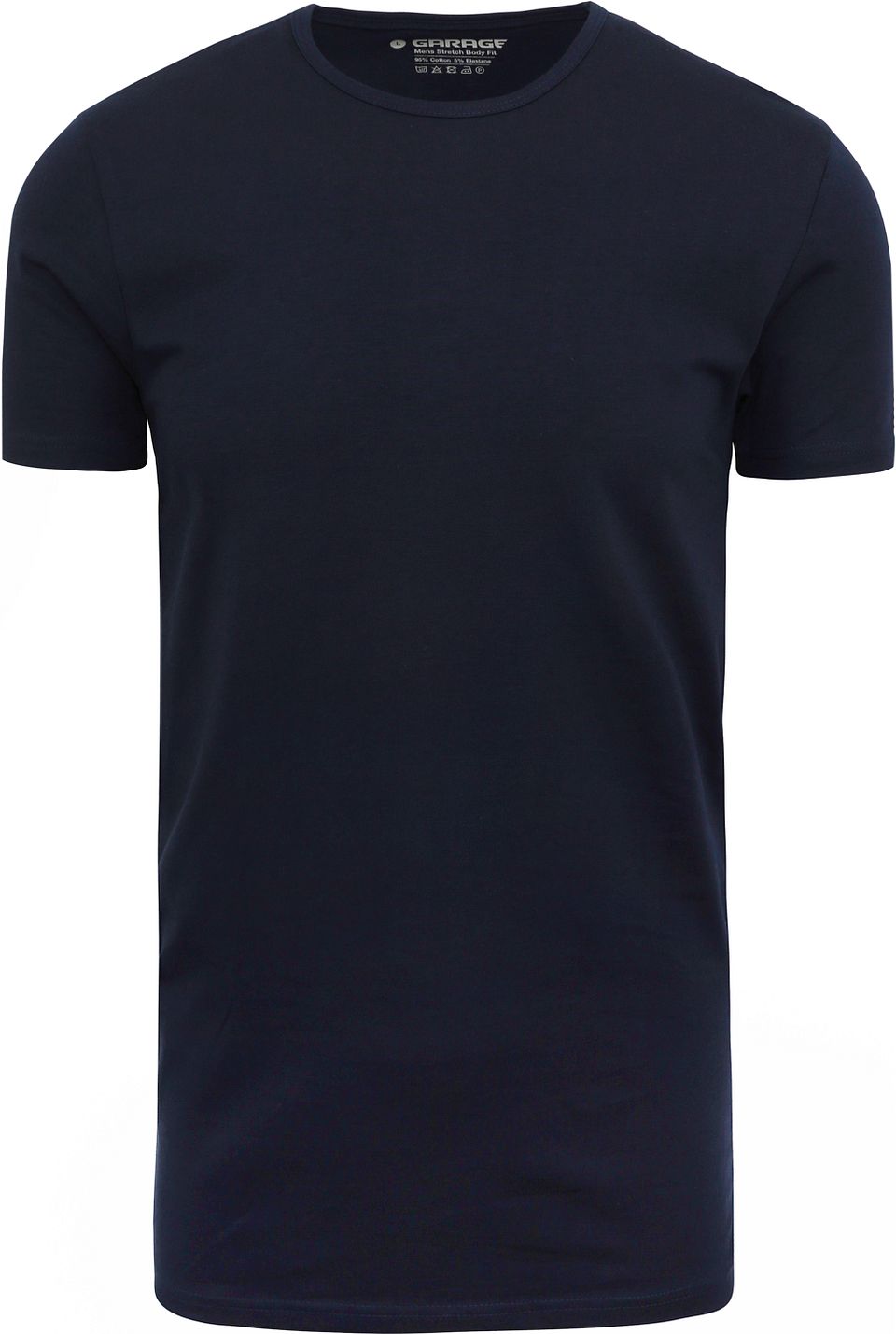 Stretch Basic T-shirt Marinblå Rundhals