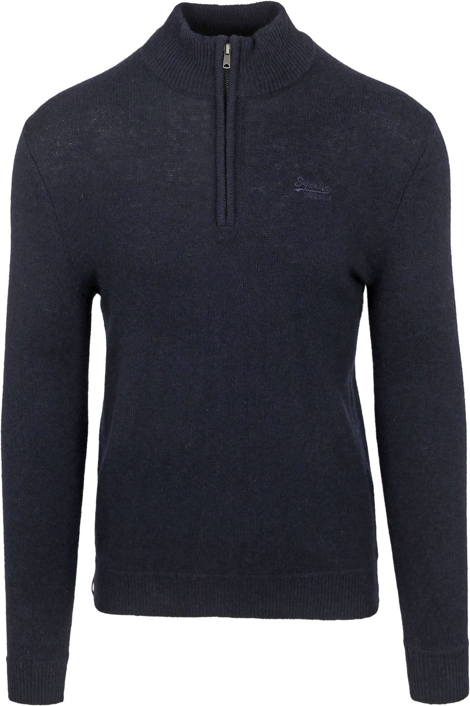 Henley Essential Half Zip Navy Mörkblå Blå Storlek