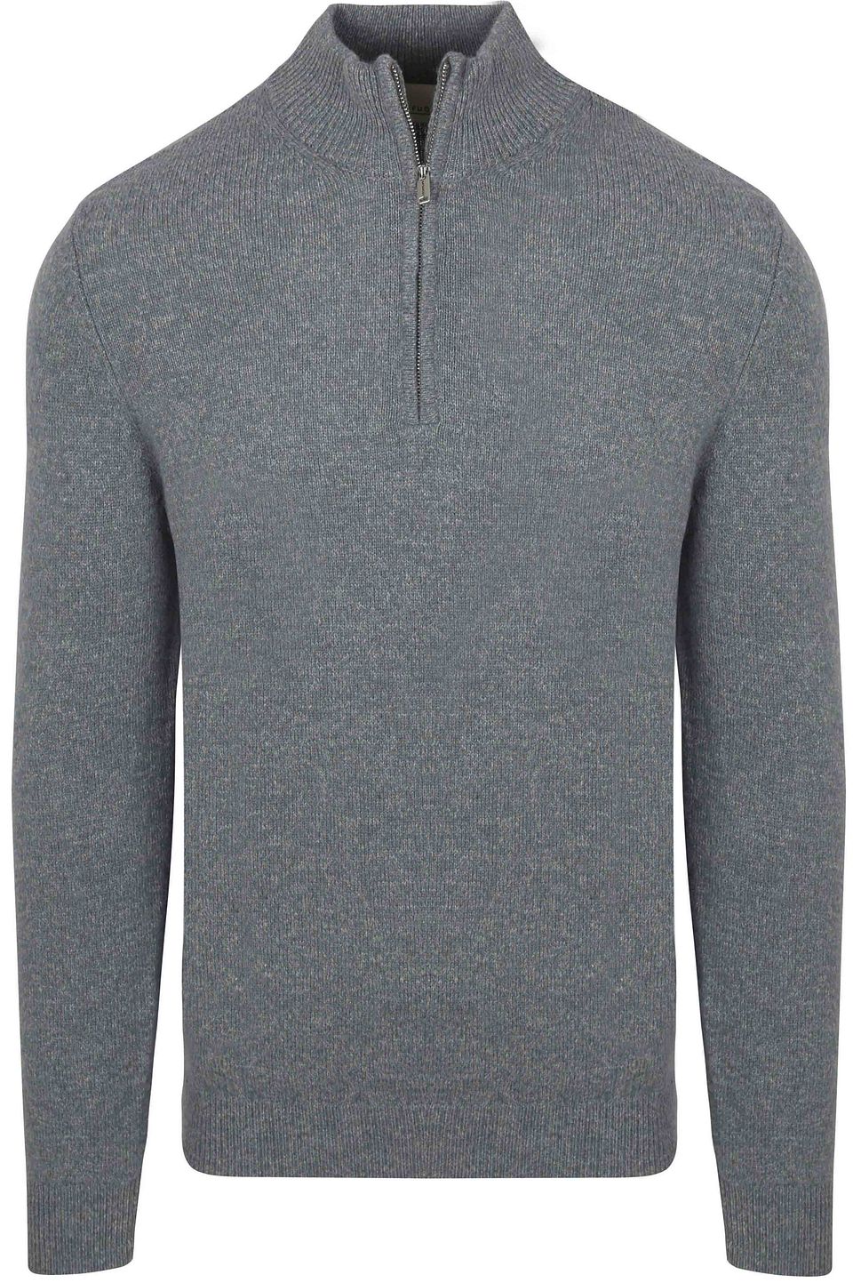 Half Zip Pullover Wool Blend Blå Storlek