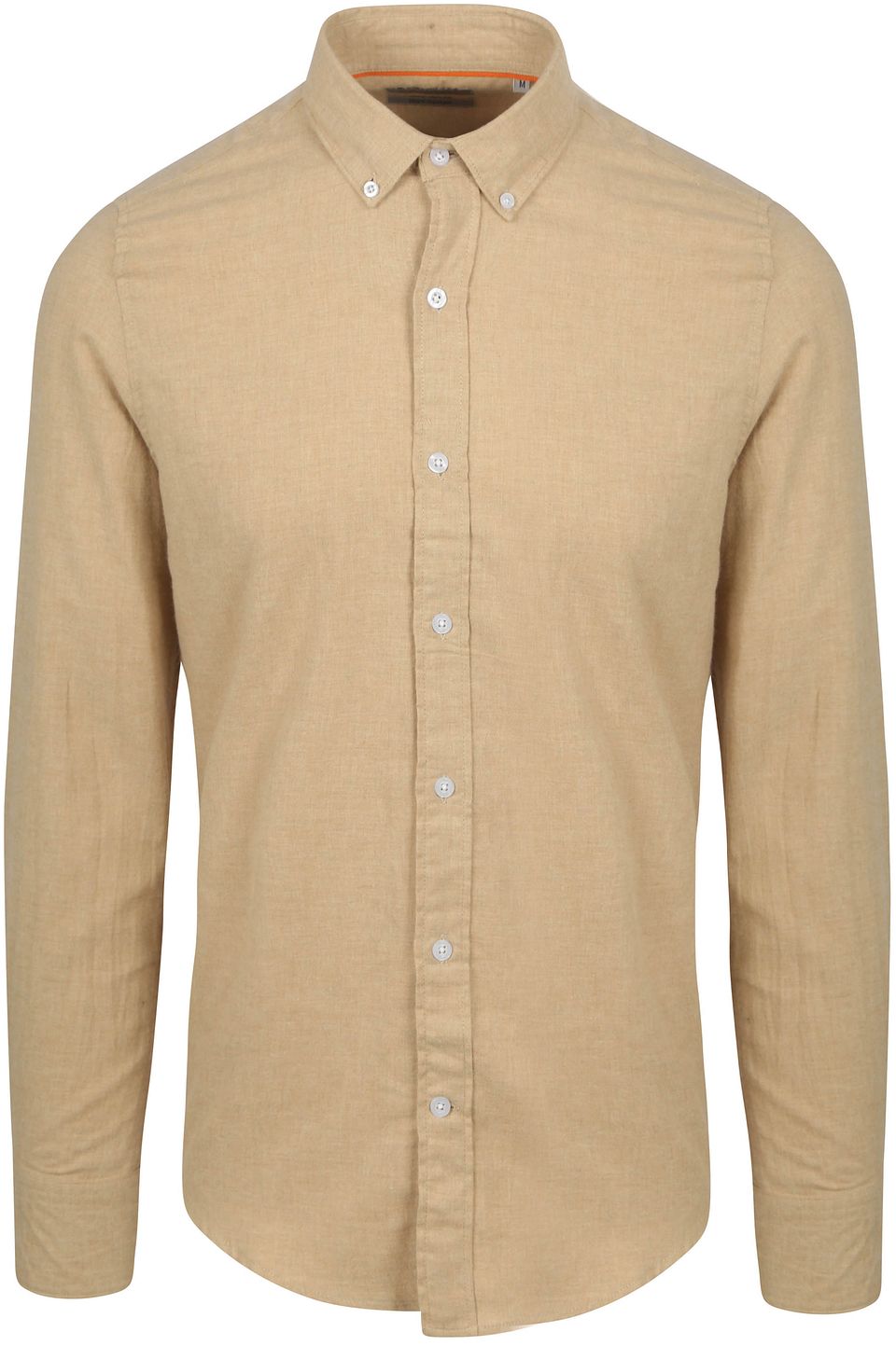 Flanellskjorta, beige Beige Storlek