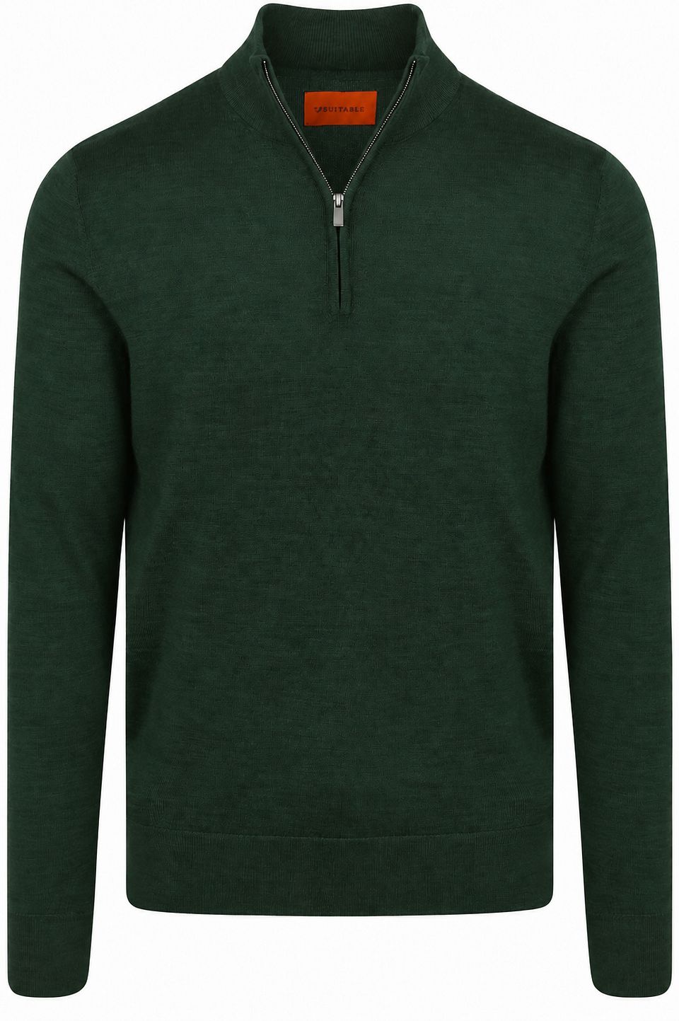 Merino Halvzip Tröja Grön Mörkgrön Storlek